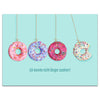 Wandbild Acrylglas Motivation, Donut Pendel, Süßigkeiten, bunt M0134