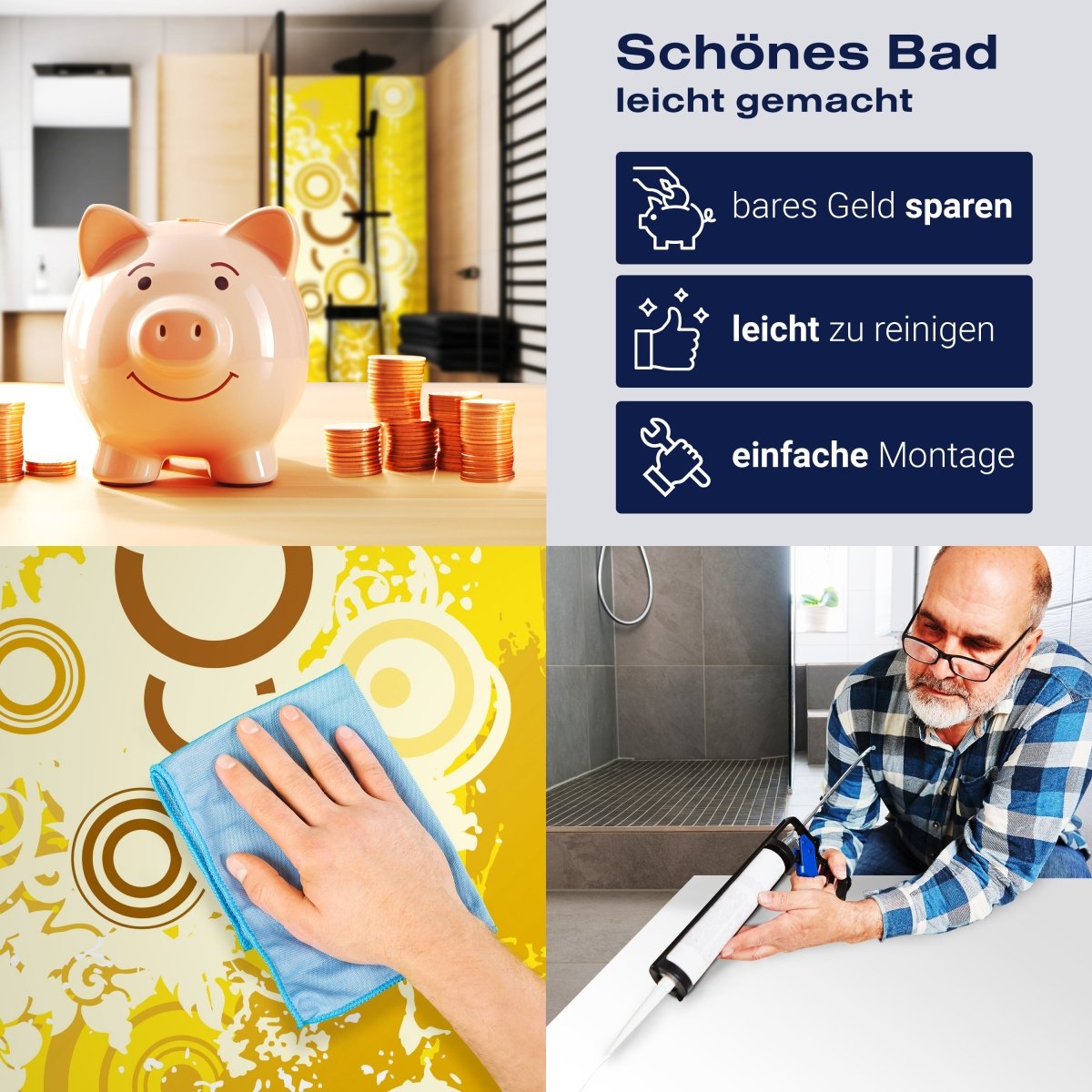 Duschwand Anita Floral M0134 entdecken - Bild 7 Duschwand Anita Floral M0134 entdecken - Bild 7