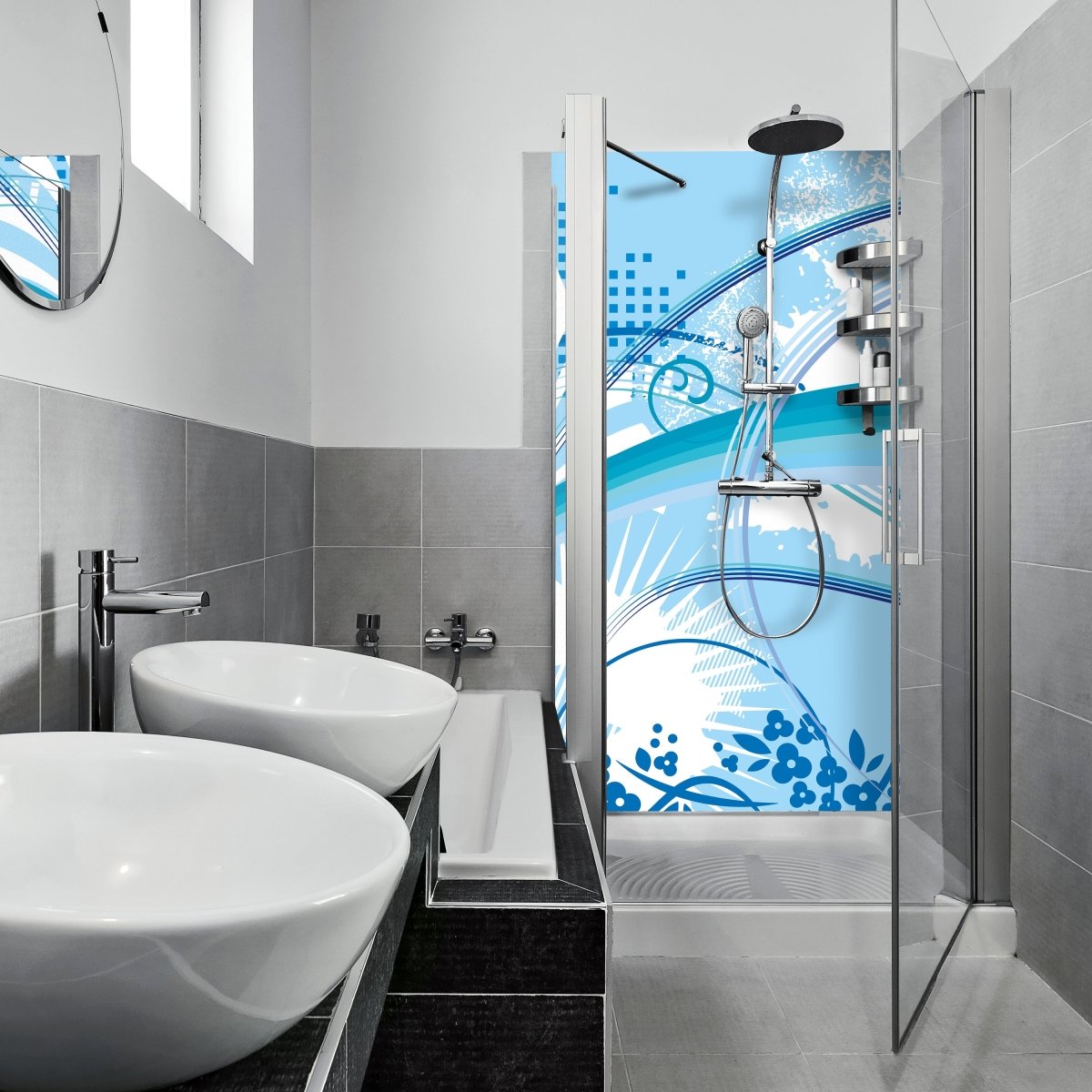 Duschwand Isabella Floral M0137 entdecken - Bild 1 Duschwand Isabella Floral M0137 entdecken - Bild 1