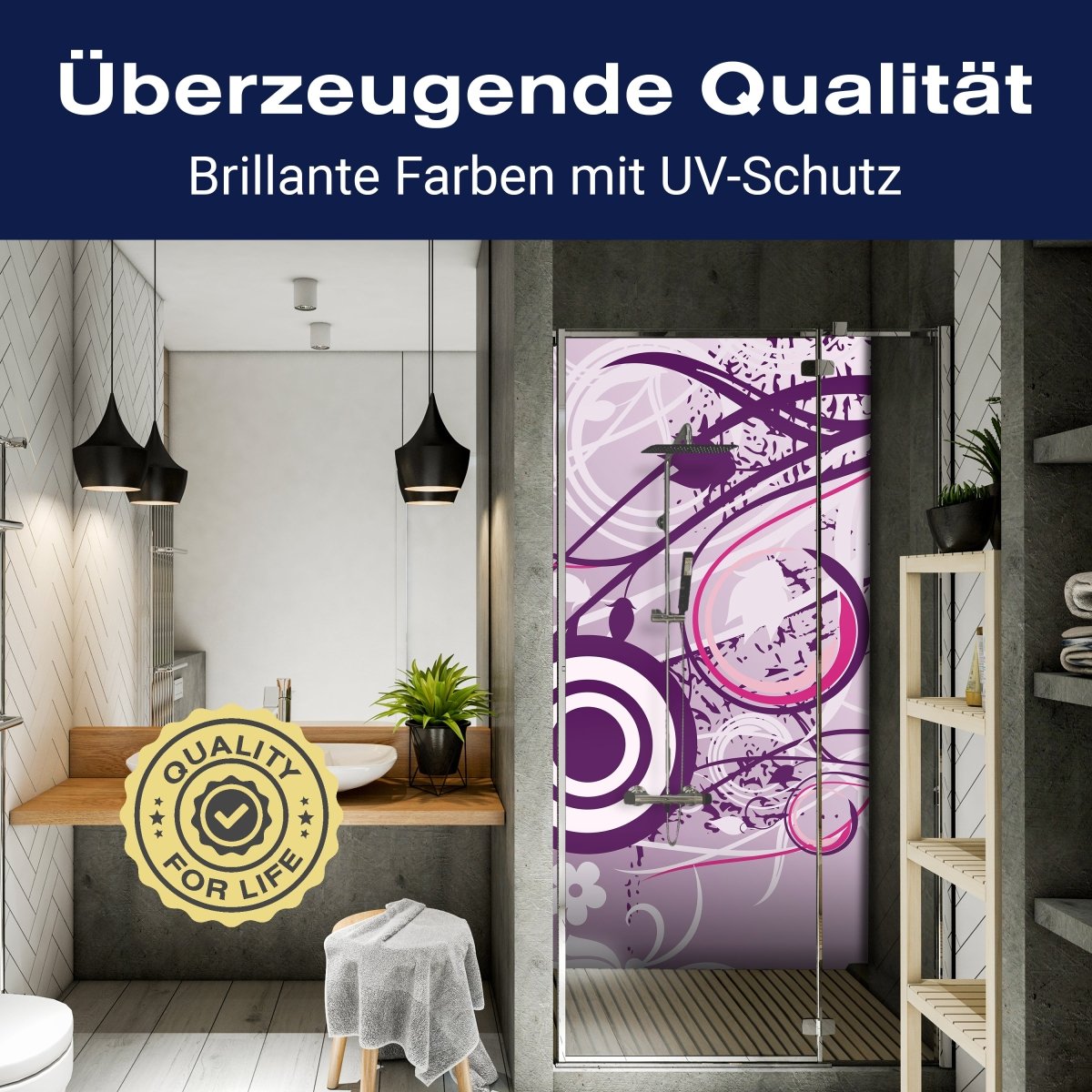 Duschwand Manuela Floral M0139 entdecken - Bild 2 Duschwand Manuela Floral M0139 entdecken - Bild 2