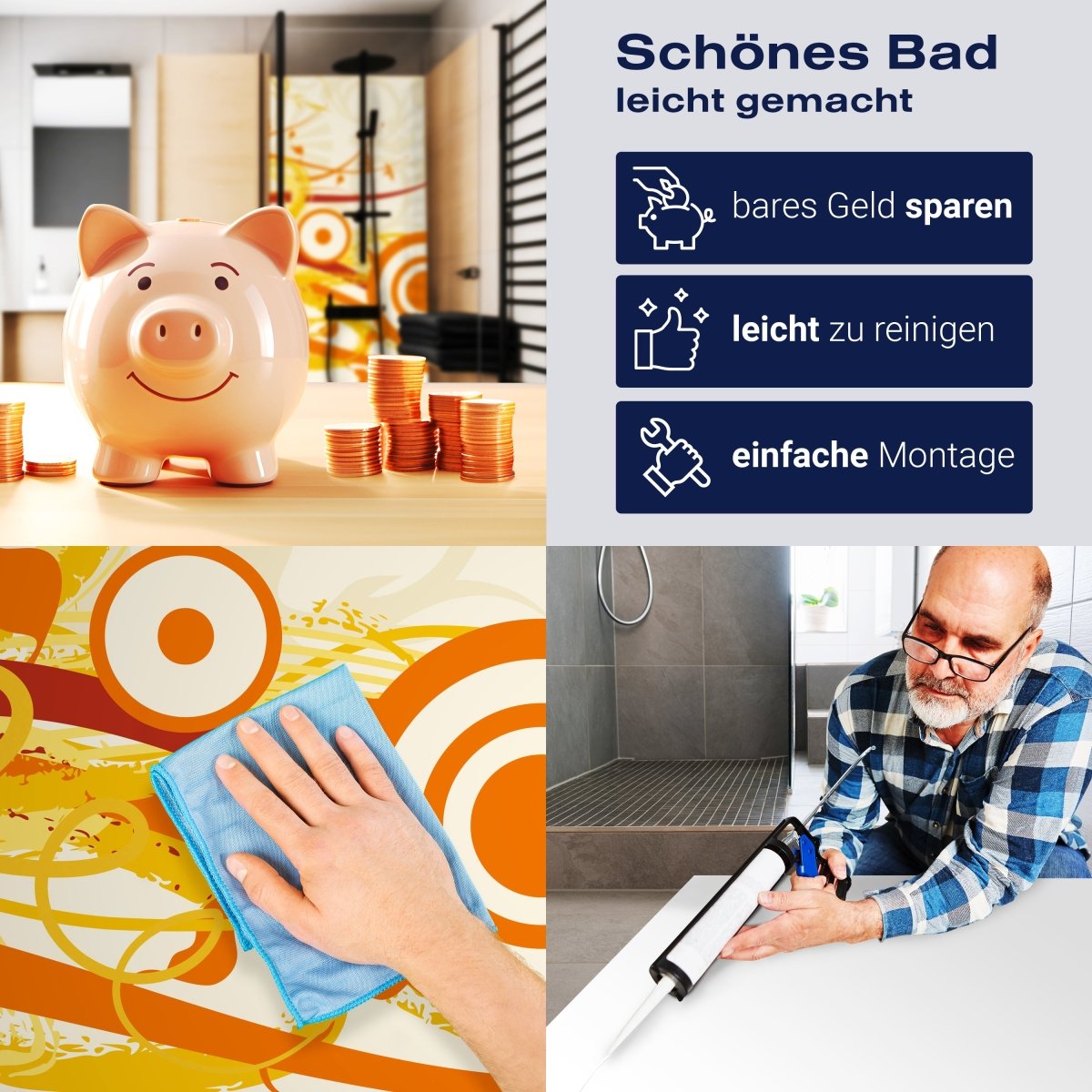 Duschwand Andrea Floral M0141 entdecken - Bild 7 Duschwand Andrea Floral M0141 entdecken - Bild 7