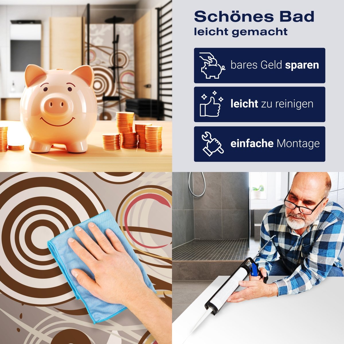 Duschwand Monika Floral M0142 entdecken - Bild 7 Duschwand Monika Floral M0142 entdecken - Bild 7