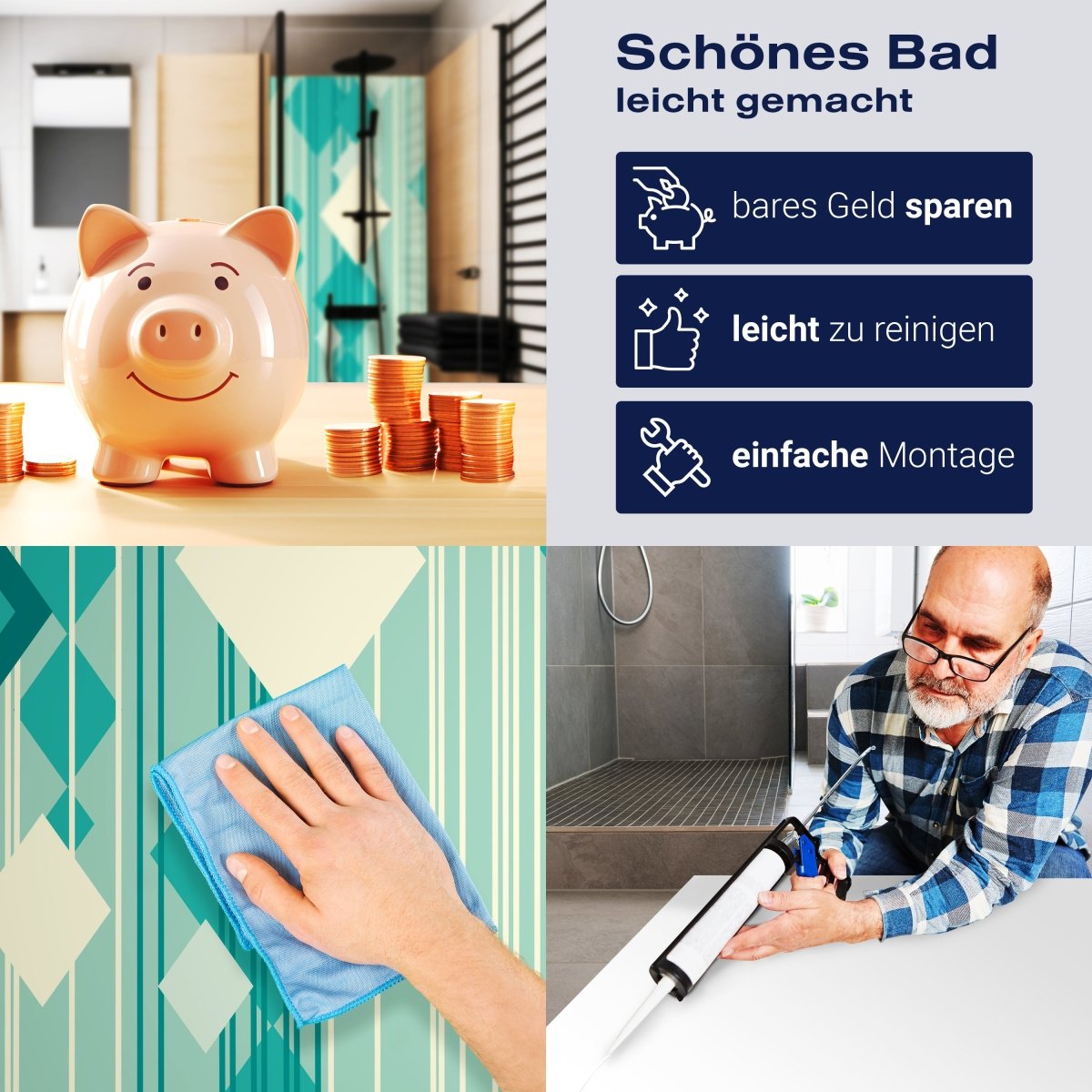 Duschwand Simone Muster M0143 entdecken - Bild 7 Duschwand Simone Muster M0143 entdecken - Bild 7