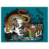 Wandbild Acrylglas Fantasy, Tattoo Drache, Japan, Dragons, Fantasy M0146