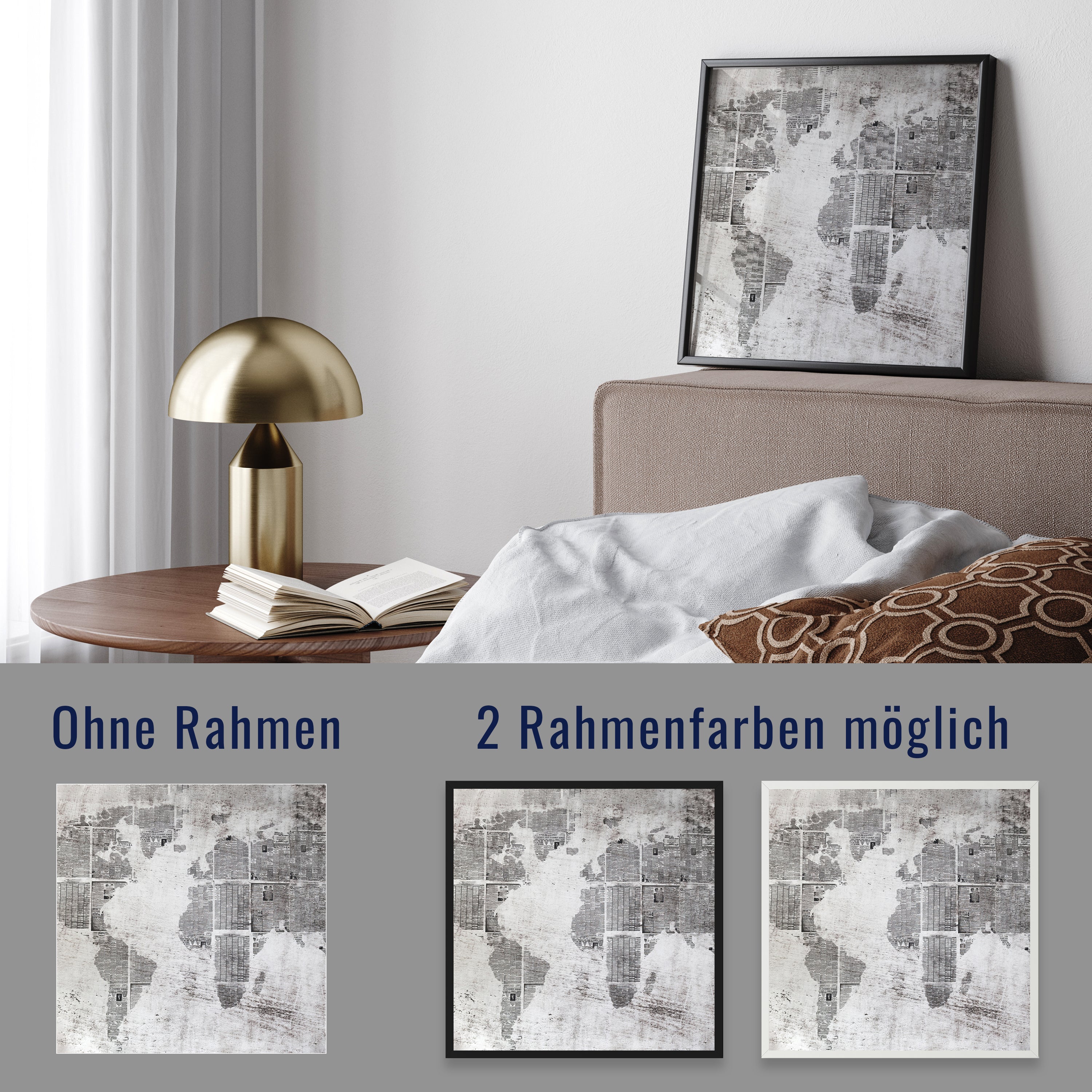 wandmotiv24 Poster, Poster - Weltkarte - M0148 - Bild 4 wandmotiv24 Poster, Poster - Weltkarte - M0148 - Bild 4