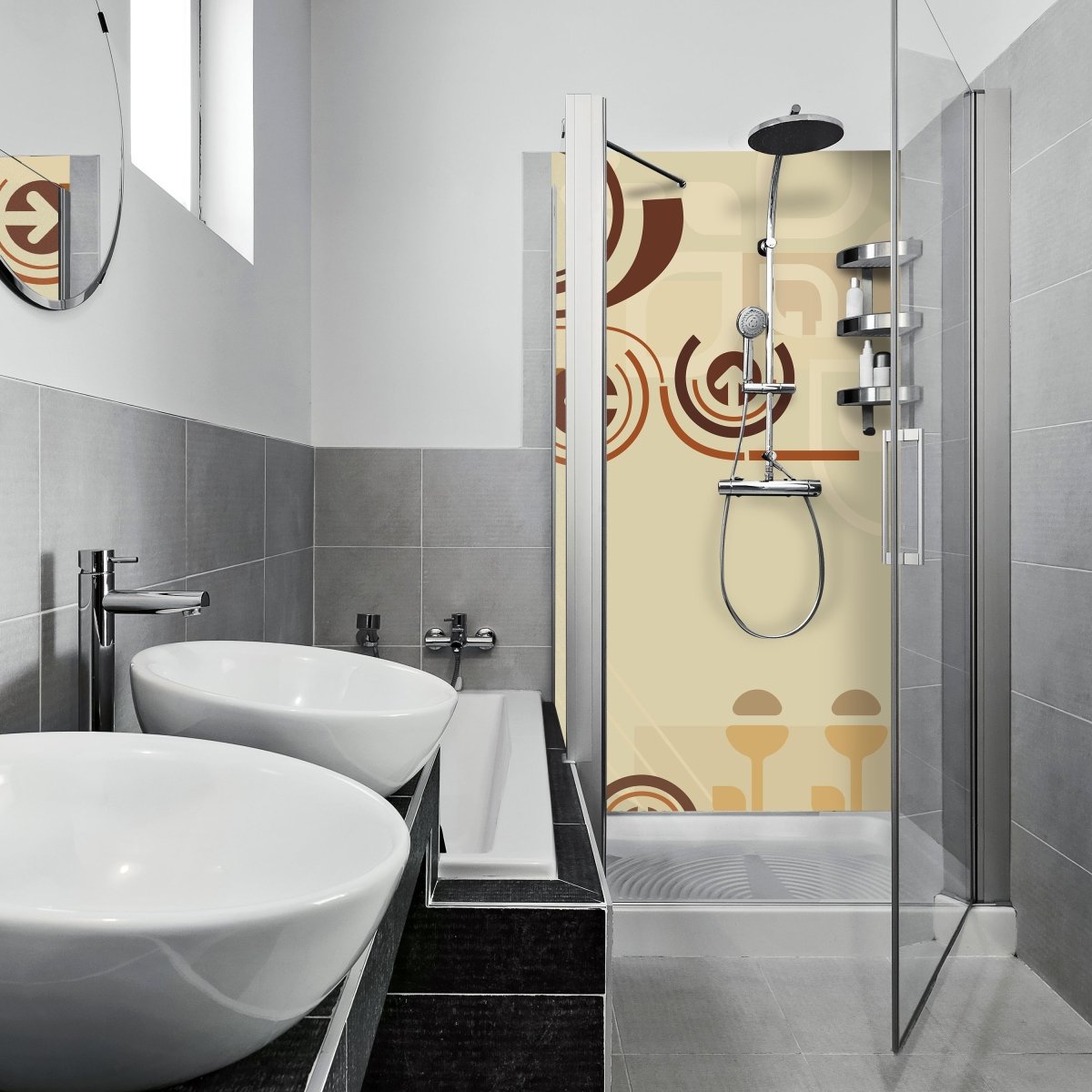 Duschwand Kathleen Muster M0149 entdecken - Bild 1 Duschwand Kathleen Muster M0149 entdecken - Bild 1