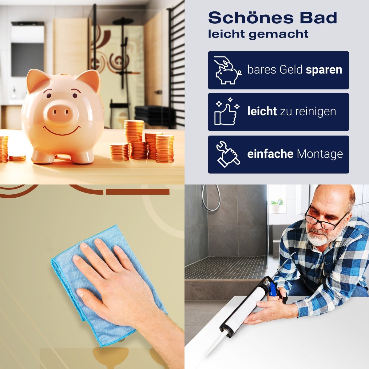 Duschwand Kathleen Muster M0149 entdecken - Bild 7 Duschwand Kathleen Muster M0149 entdecken - Bild 7