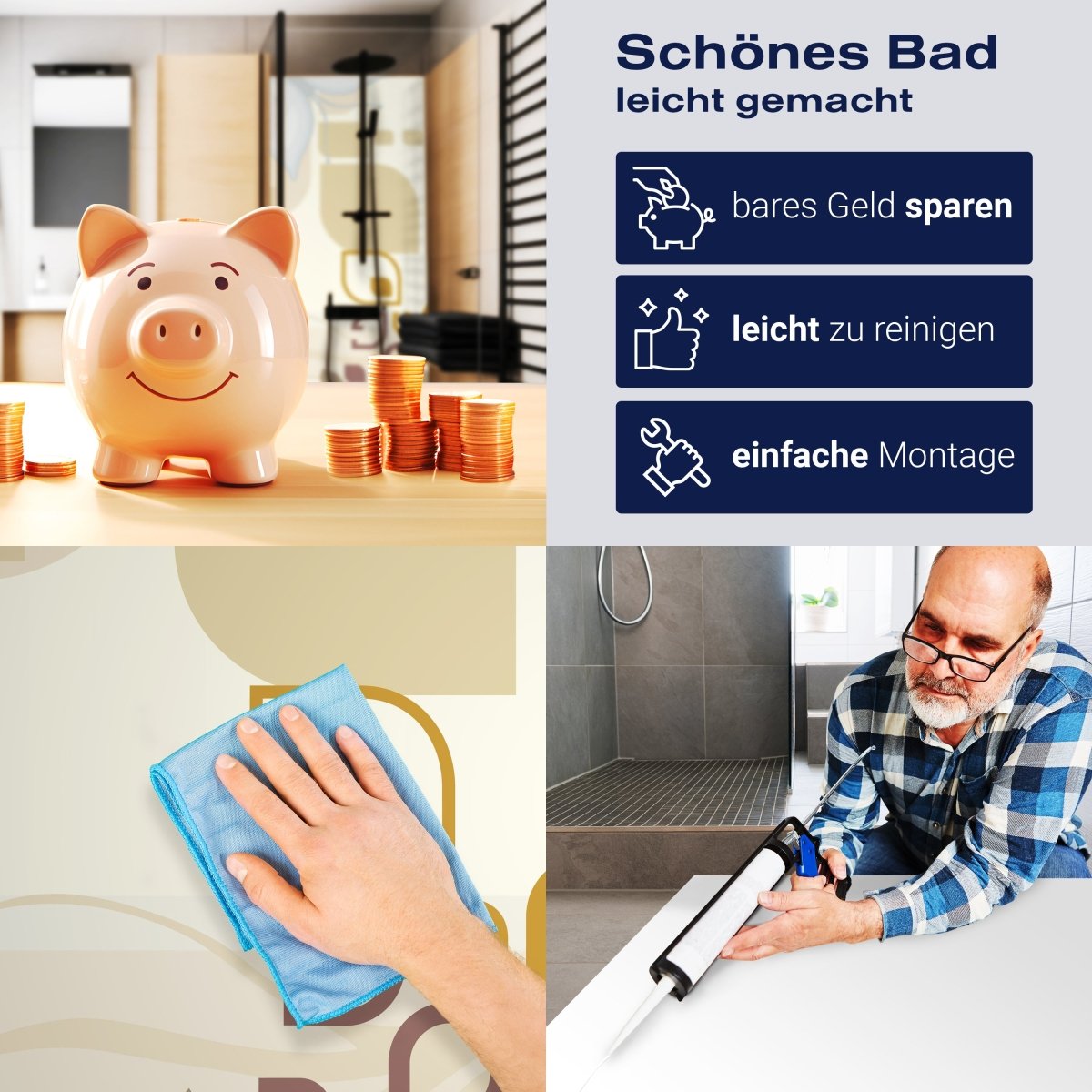 Duschwand Antonia Muster M0150 entdecken - Bild 7 Duschwand Antonia Muster M0150 entdecken - Bild 7