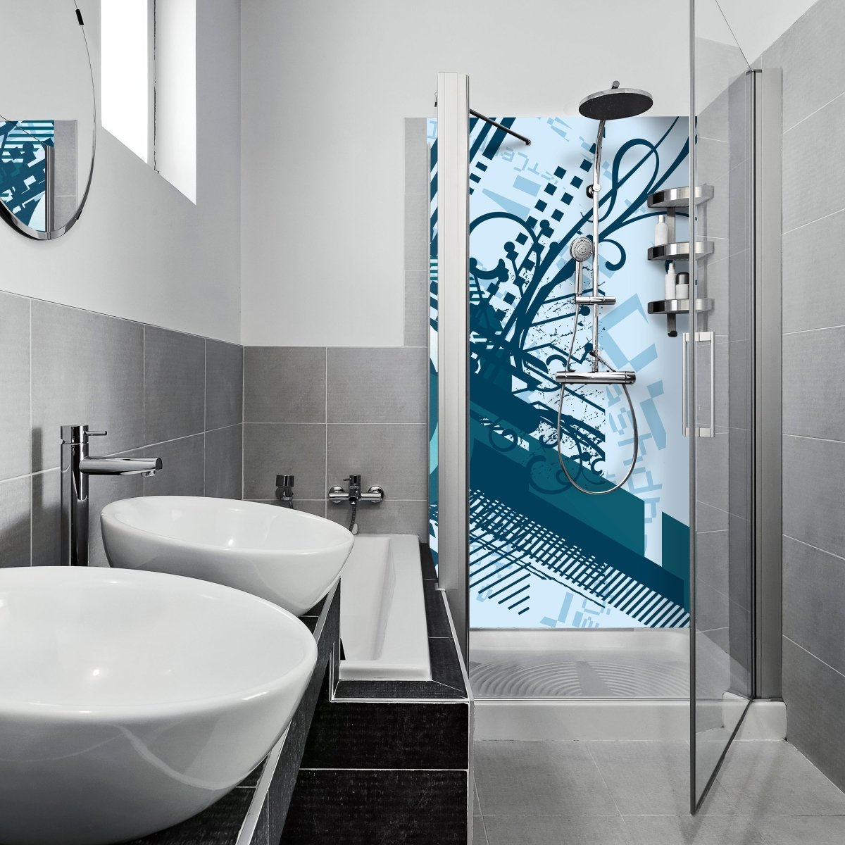 Duschwand Fynn Muster M0154 entdecken - Bild 1 Duschwand Fynn Muster M0154 entdecken - Bild 1