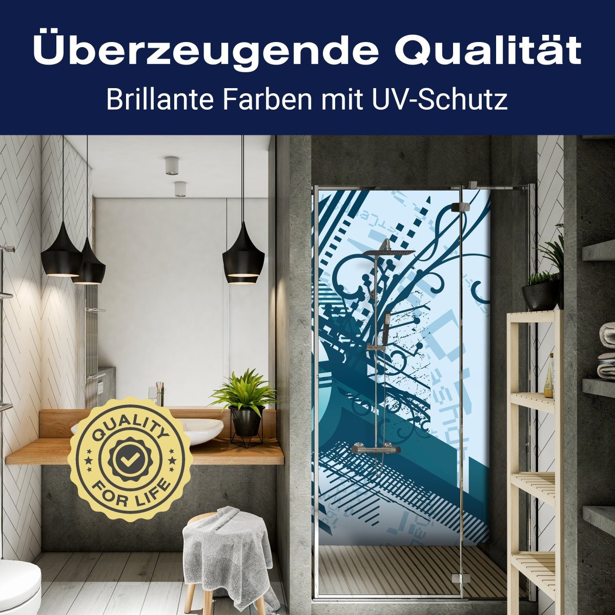 Duschwand Fynn Muster M0154 entdecken - Bild 2 Duschwand Fynn Muster M0154 entdecken - Bild 2