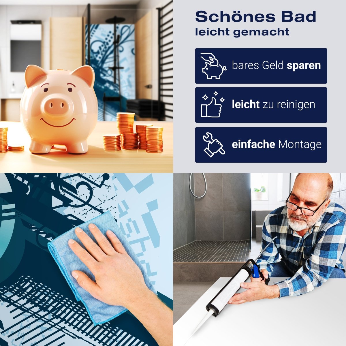 Duschwand Fynn Muster M0154 entdecken - Bild 7 Duschwand Fynn Muster M0154 entdecken - Bild 7