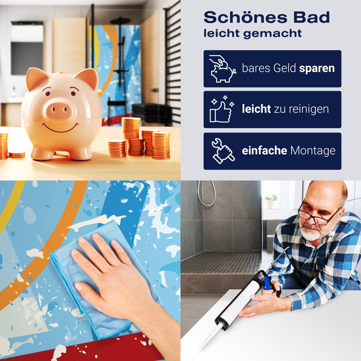 Duschwand Florian Muster M0157 entdecken - Bild 7 Duschwand Florian Muster M0157 entdecken - Bild 7