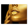 Leinwandbild Gold collection, Querformat, Frau mit goldener Farbe M0159