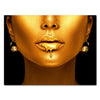 Leinwandbild Gold collection, Querformat, Frau in Gold, tropfende Farbe M0168 Leinwandbild Gold collection, Querformat, Frau in Gold, tropfende Farbe M0168