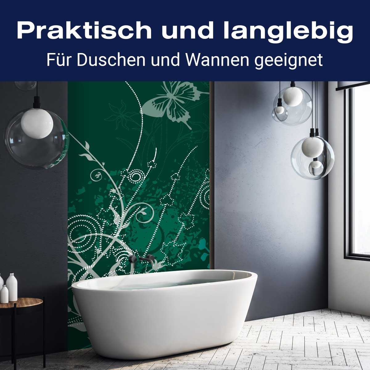 Duschwand Romina Floral M0170 entdecken - Bild 3 Duschwand Romina Floral M0170 entdecken - Bild 3