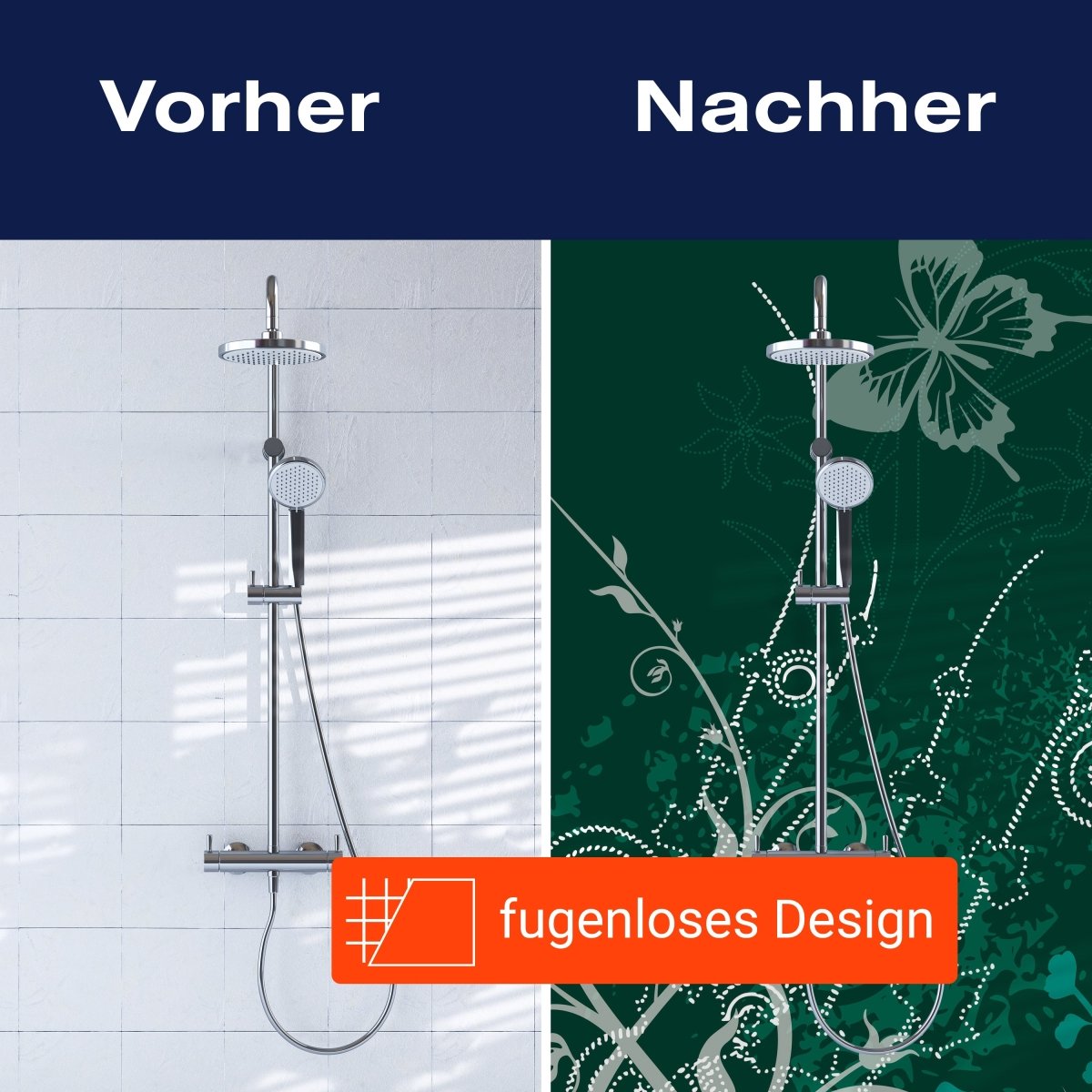 Duschwand Romina Floral M0170 entdecken - Bild 9 Duschwand Romina Floral M0170 entdecken - Bild 9