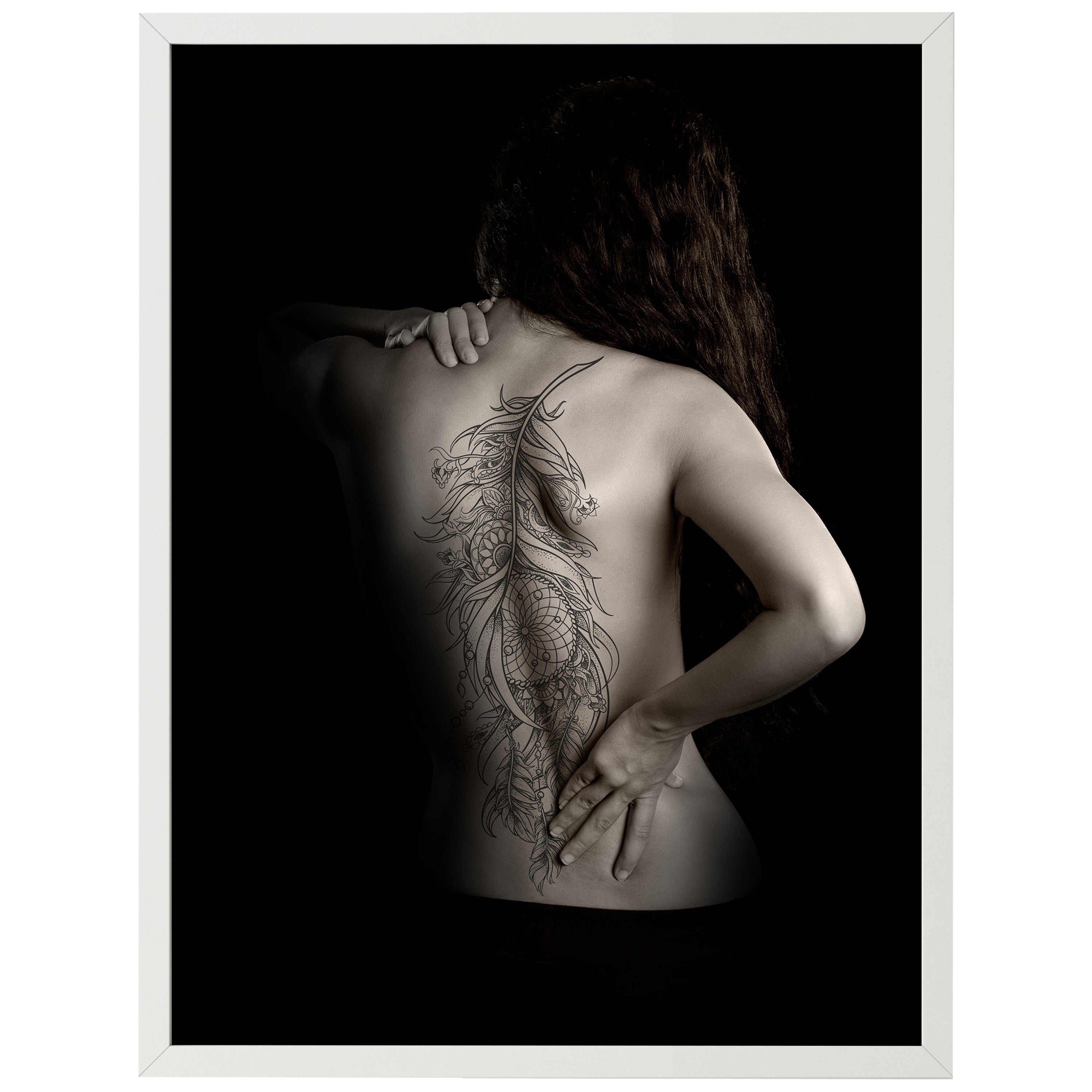 wandmotiv24 Poster, Poster - Frau, Tattoo, Rücken - M0170 - Bild 1