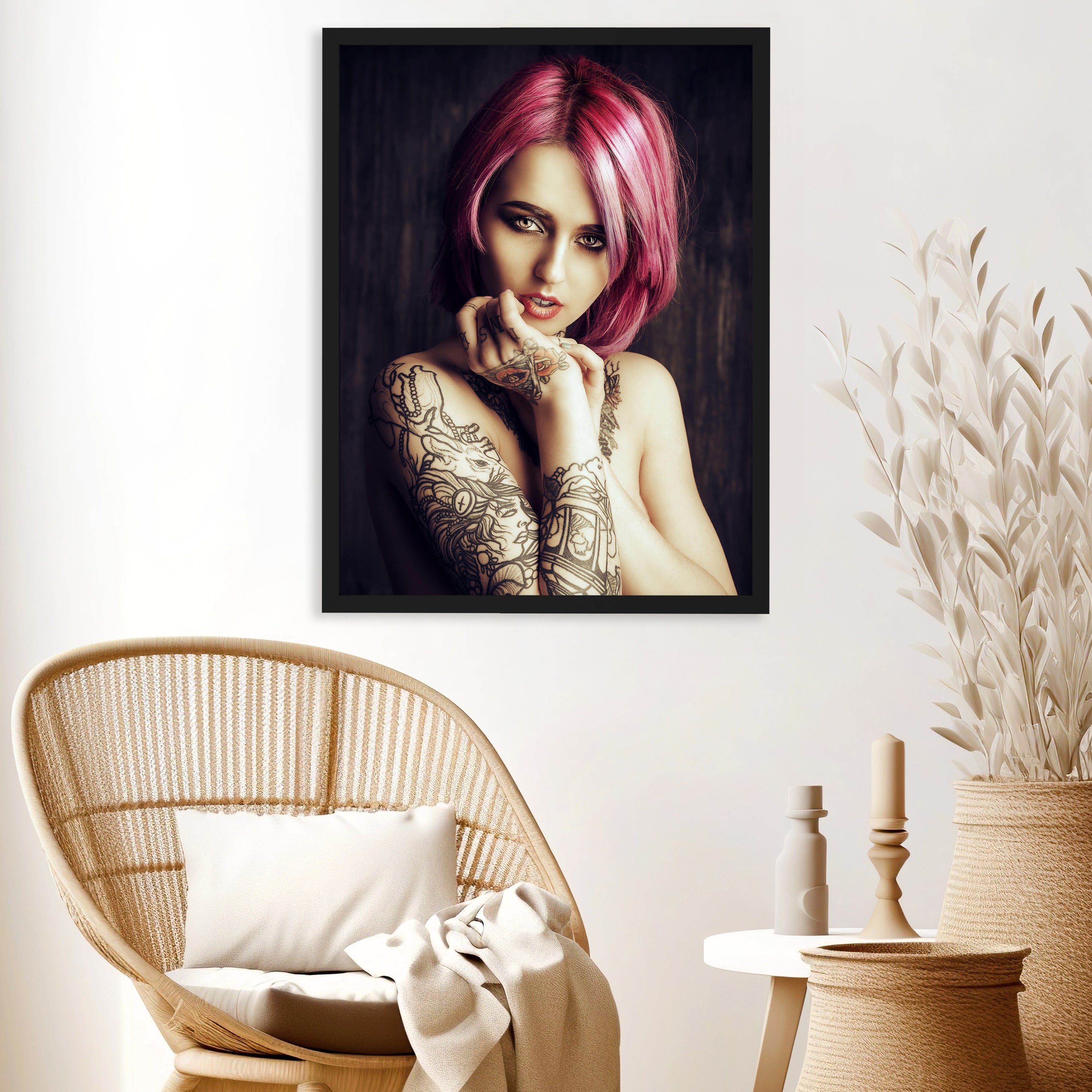 wandmotiv24 Poster, Poster - Frau, Tattoo, Oberarm - M0171 - Bild 3