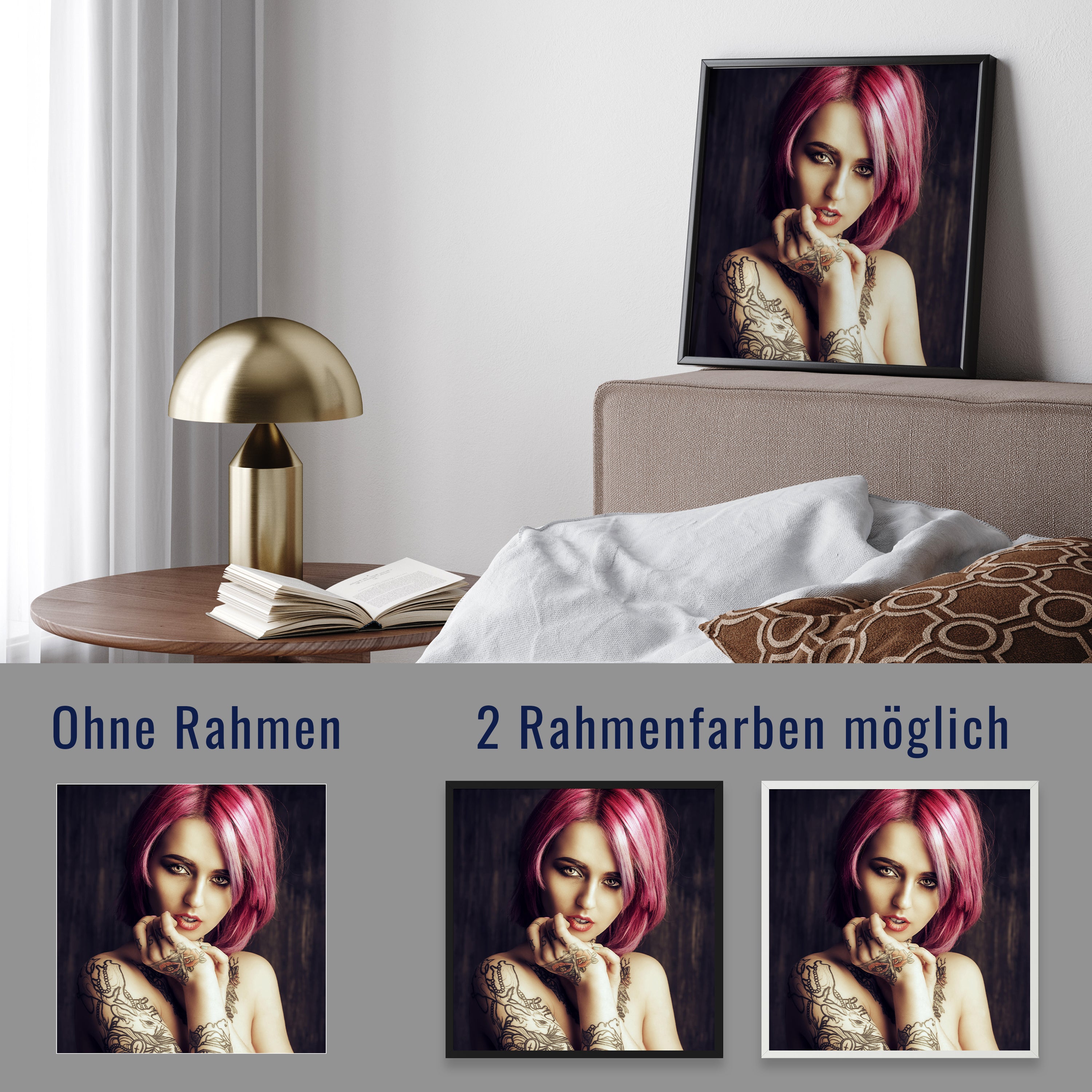 wandmotiv24 Poster, Poster - Frau, Tattoo, Oberarm - M0171 - Bild 4