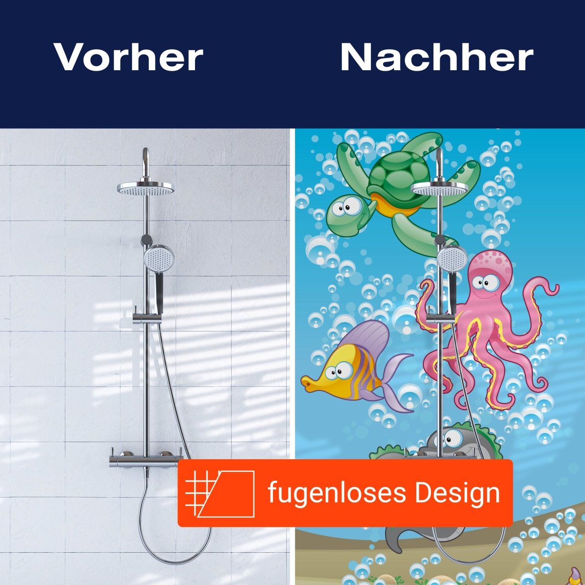 Duschwand Unterwassertiere Kinder M0176 entdecken - Bild 9 Duschwand Unterwassertiere Kinder M0176 entdecken - Bild 9