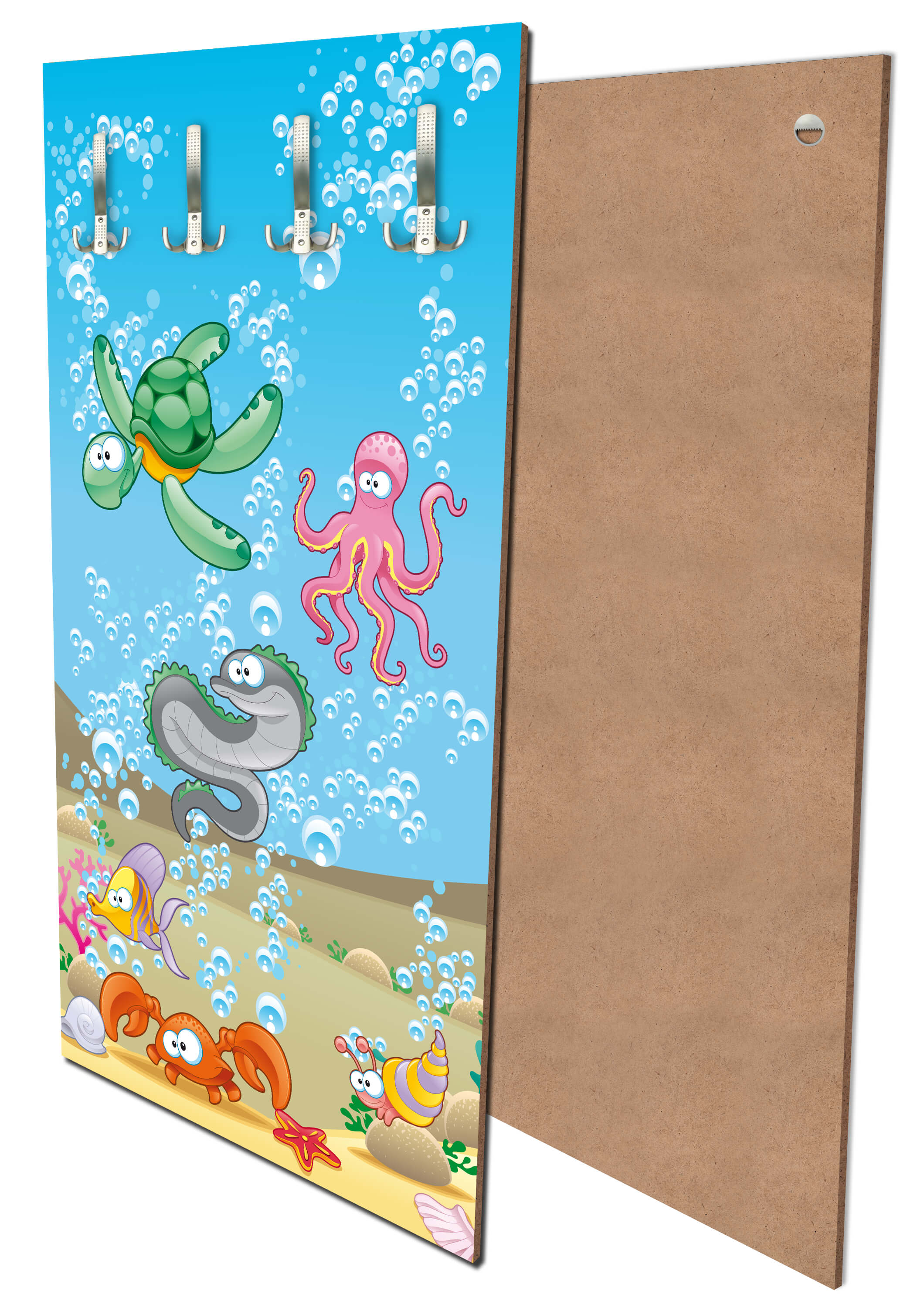 Garderobe Unterwassertiere Kinder M0176 entdecken - Bild 1 Garderobe Unterwassertiere Kinder M0176 entdecken - Bild 1