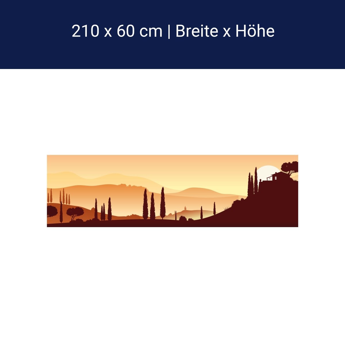 Küchenrückwand Italienische Landschaft Natur M0177 Küchenrückwand Italienische Landschaft Natur M0177