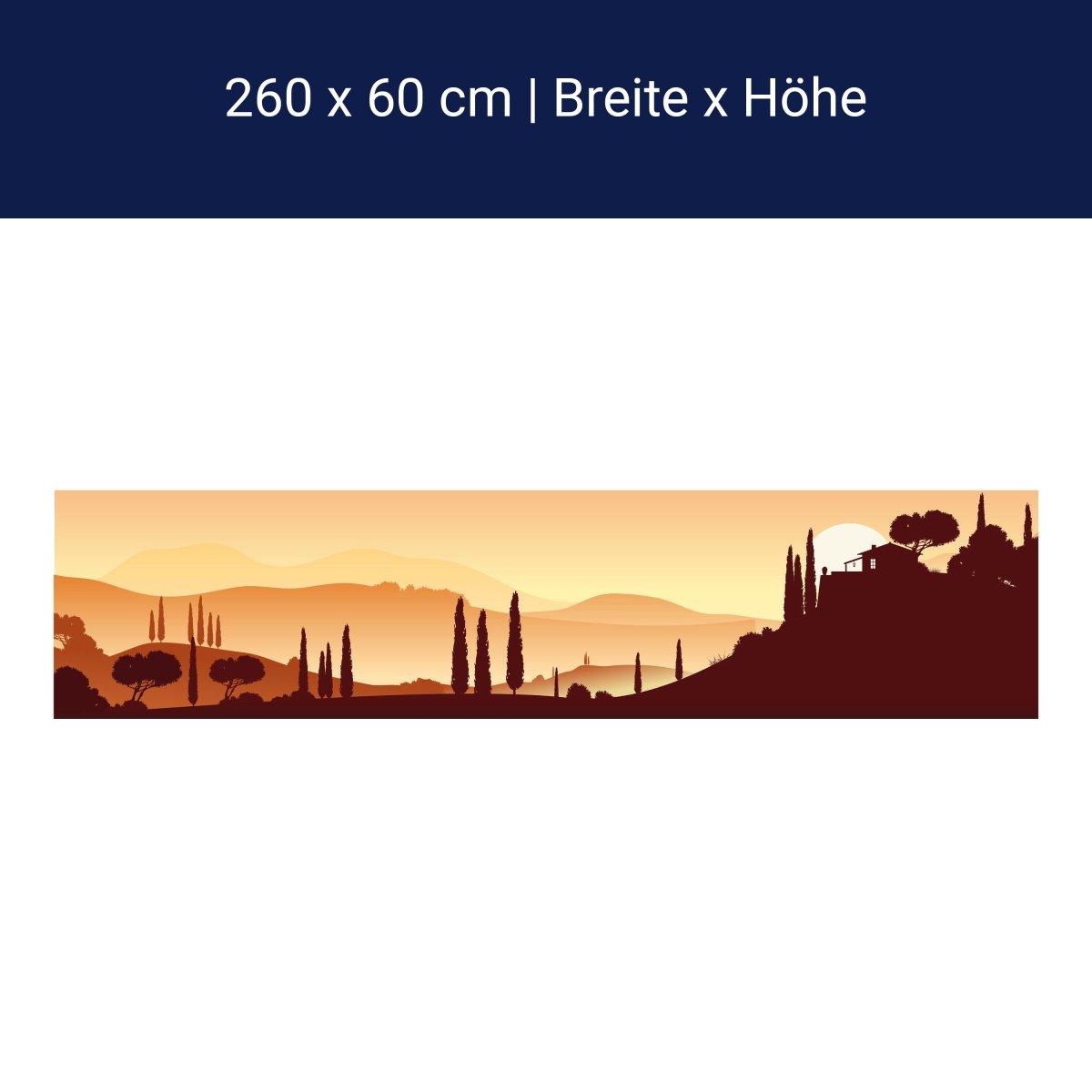 Küchenrückwand Italienische Landschaft Natur M0177 Küchenrückwand Italienische Landschaft Natur M0177