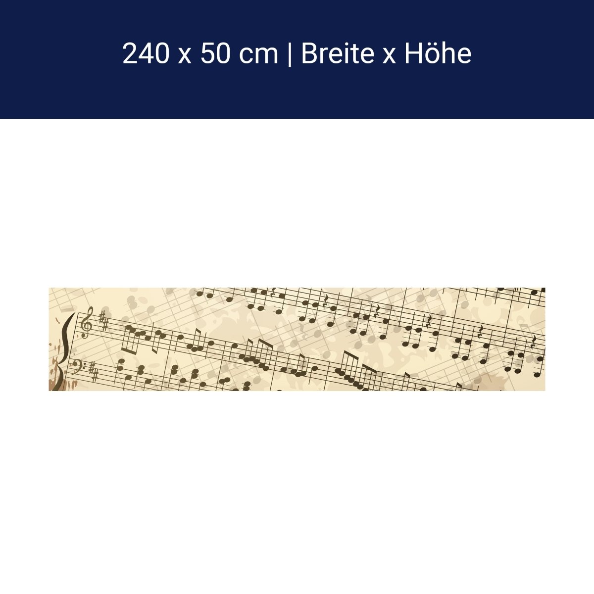 Küchenrückwand Notenblatt Hobby M0180 Küchenrückwand Notenblatt Hobby M0180