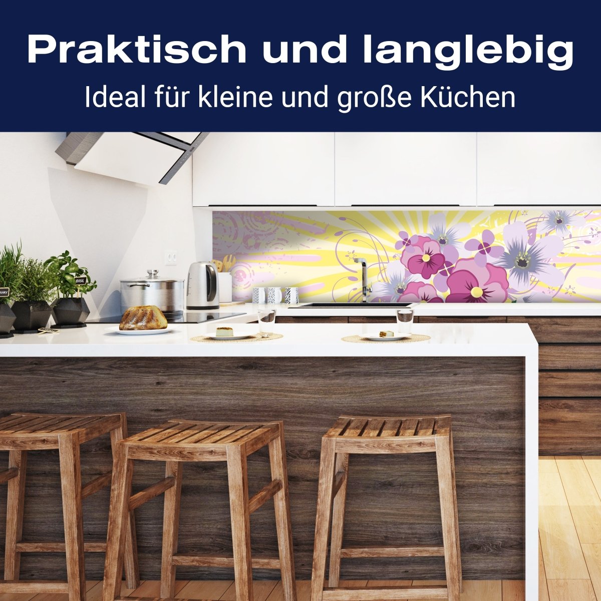 Küchenrückwand Helena Floral M0185 entdecken - Bild 3 Küchenrückwand Helena Floral M0185 entdecken - Bild 3