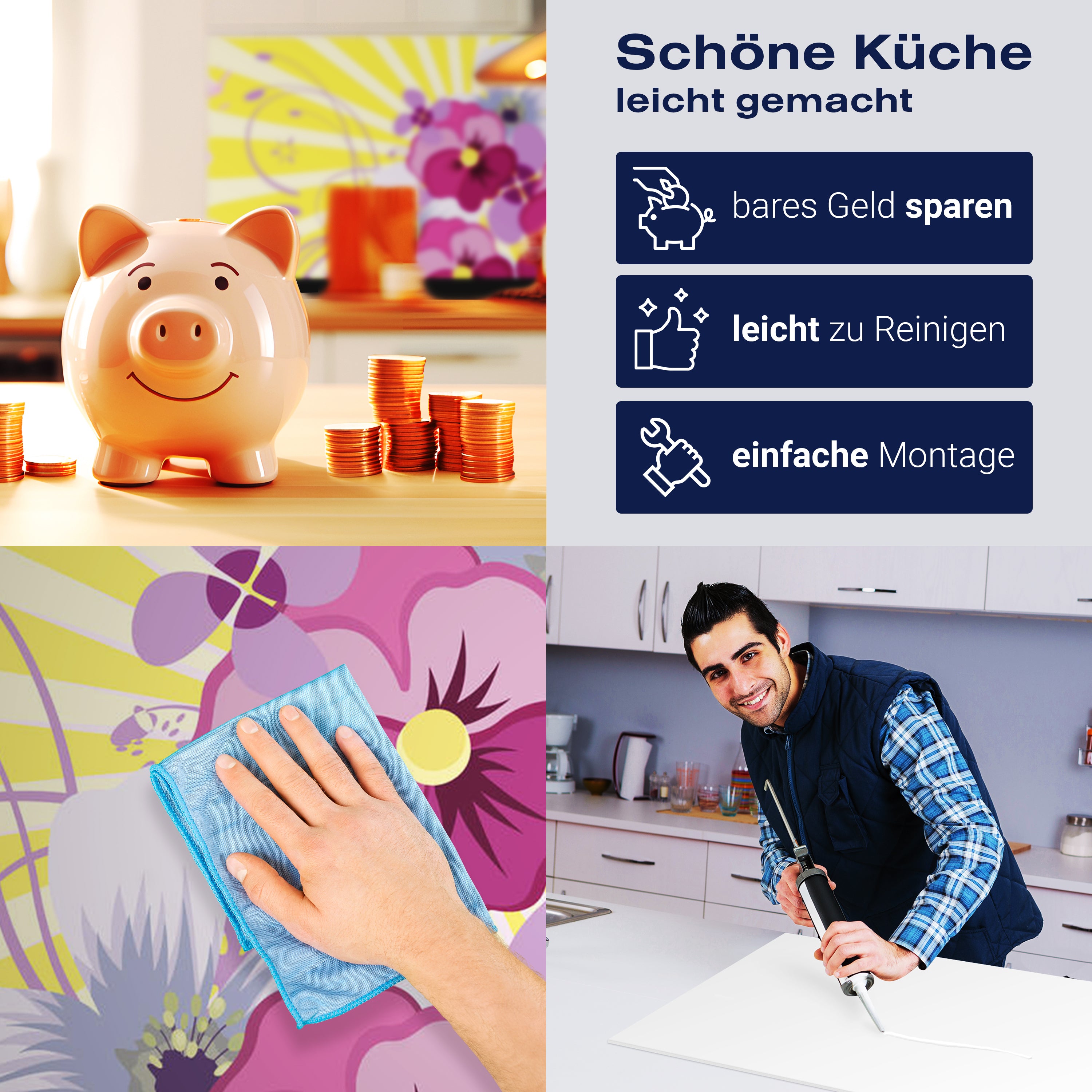 Küchenrückwand Helena Floral M0185 entdecken - Bild 7 Küchenrückwand Helena Floral M0185 entdecken - Bild 7