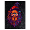 Leinwandbild Löwen, Hochformat, Funky Löwe M0192