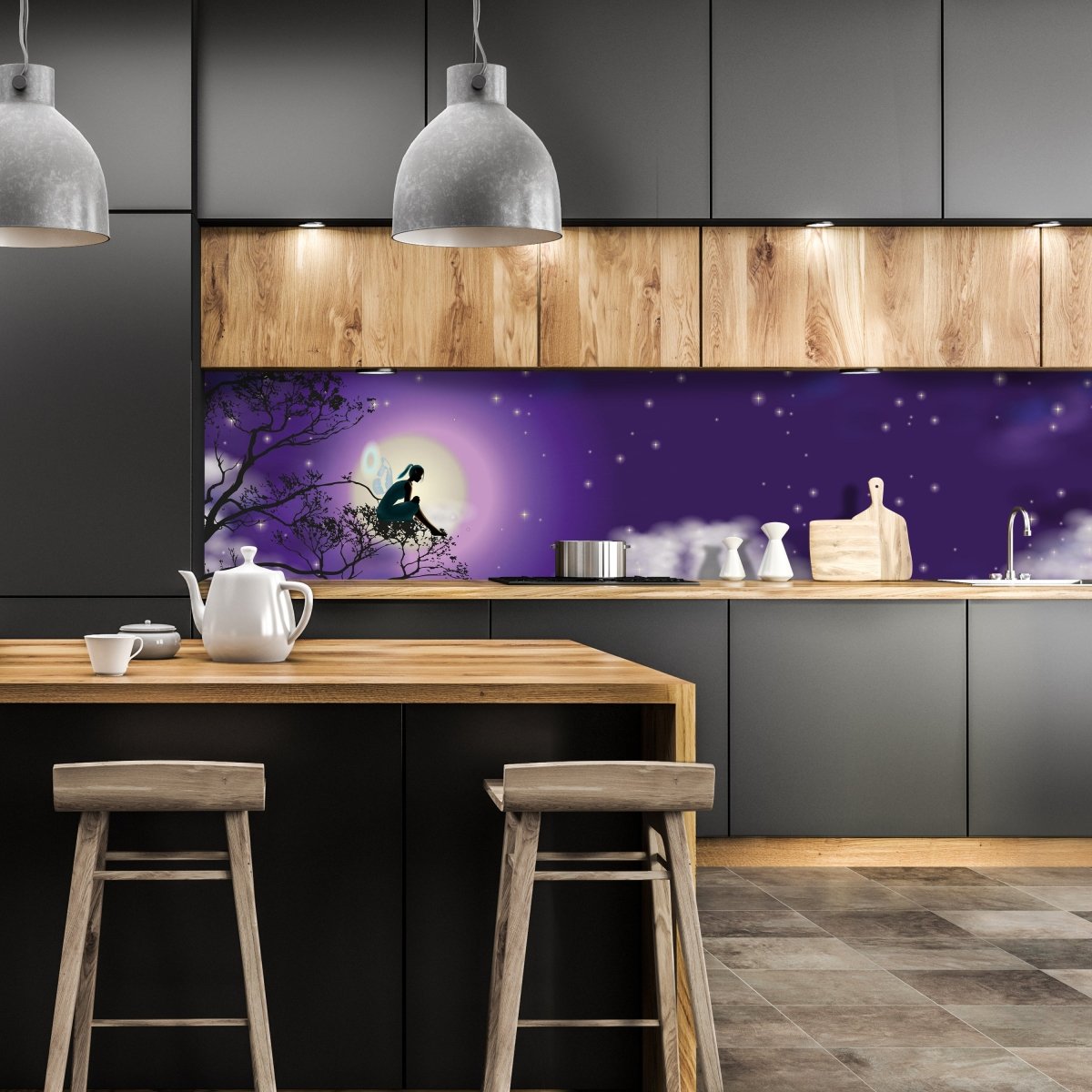 Küchenrückwand Elfenmond Fantasy M0194 entdecken - Bild 1 Küchenrückwand Elfenmond Fantasy M0194 entdecken - Bild 1