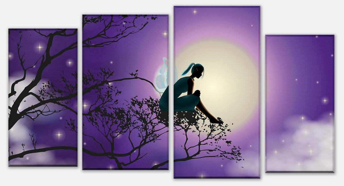 Leinwandbild Mehrteiler Elfenmond Fantasy M0194 Leinwandbild Mehrteiler Elfenmond Fantasy M0194