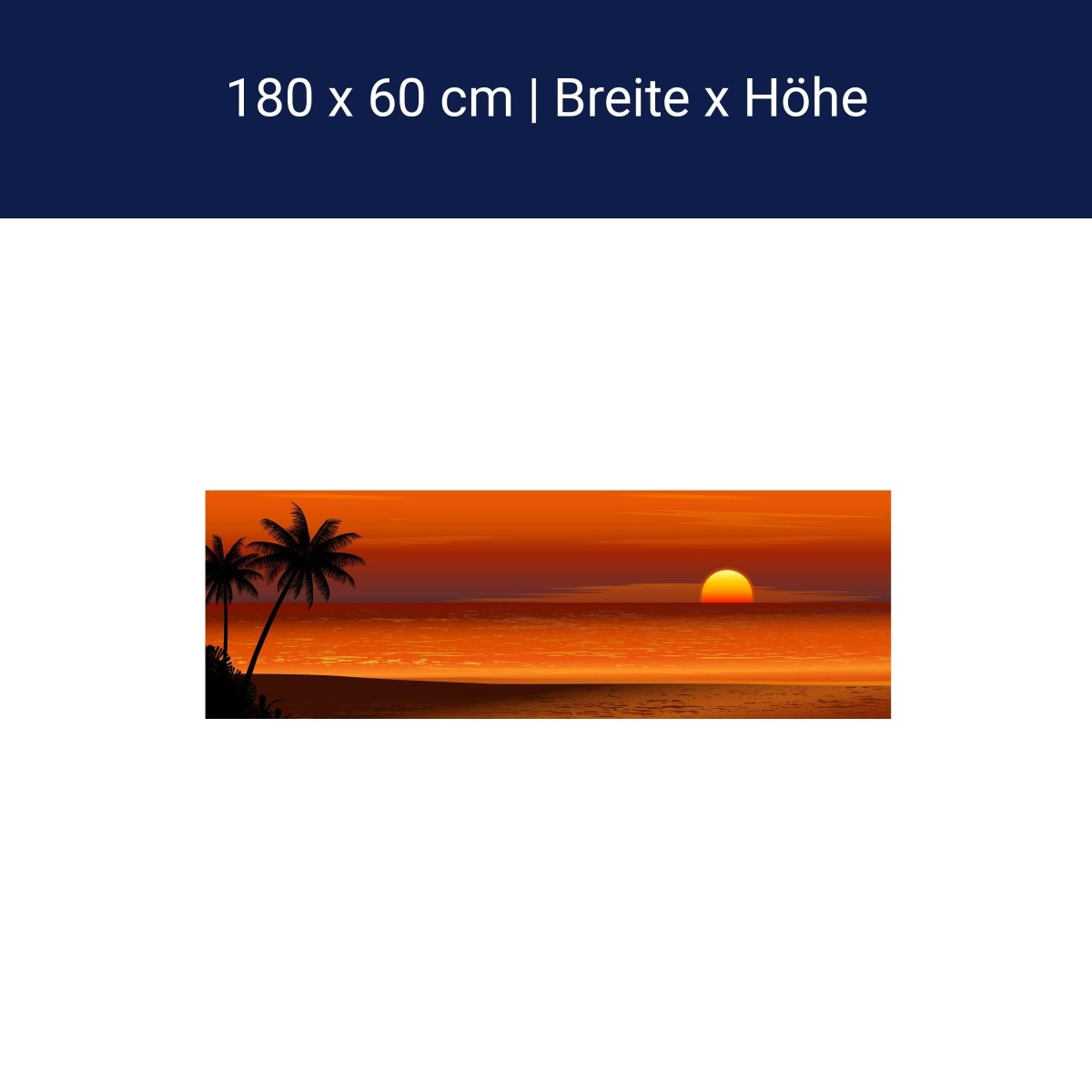 Küchenrückwand Beach Sunset M0195 Küchenrückwand Beach Sunset M0195