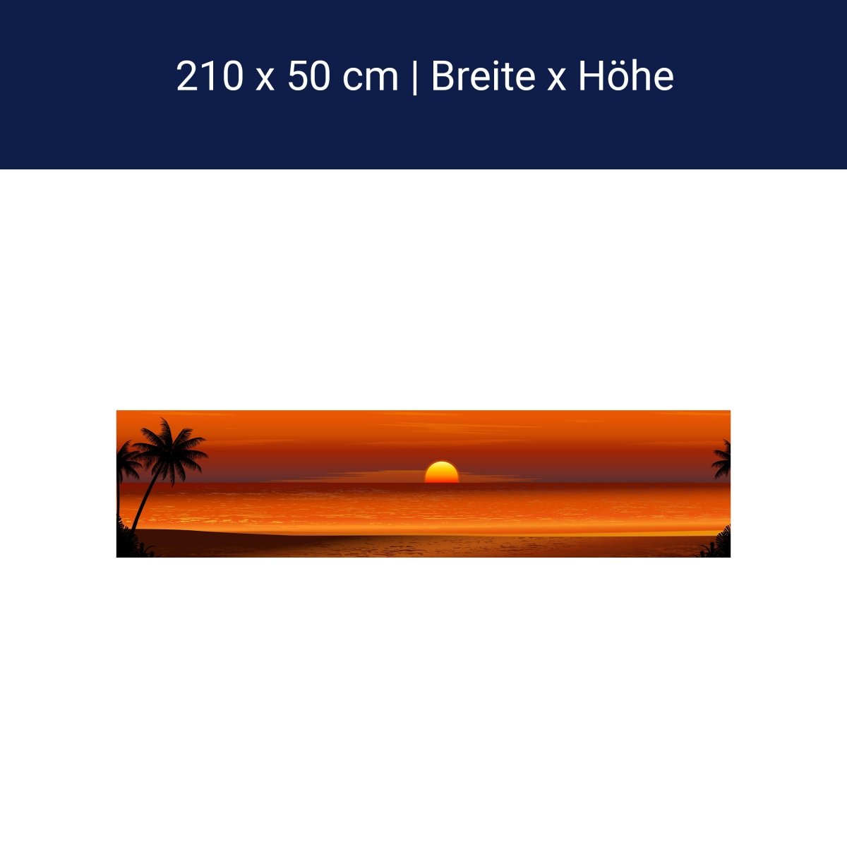 Küchenrückwand Beach Sunset M0195 Küchenrückwand Beach Sunset M0195