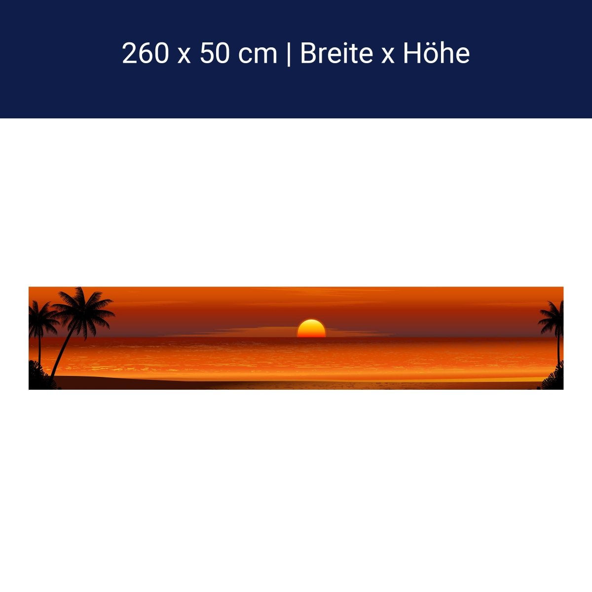 Küchenrückwand Beach Sunset M0195 Küchenrückwand Beach Sunset M0195