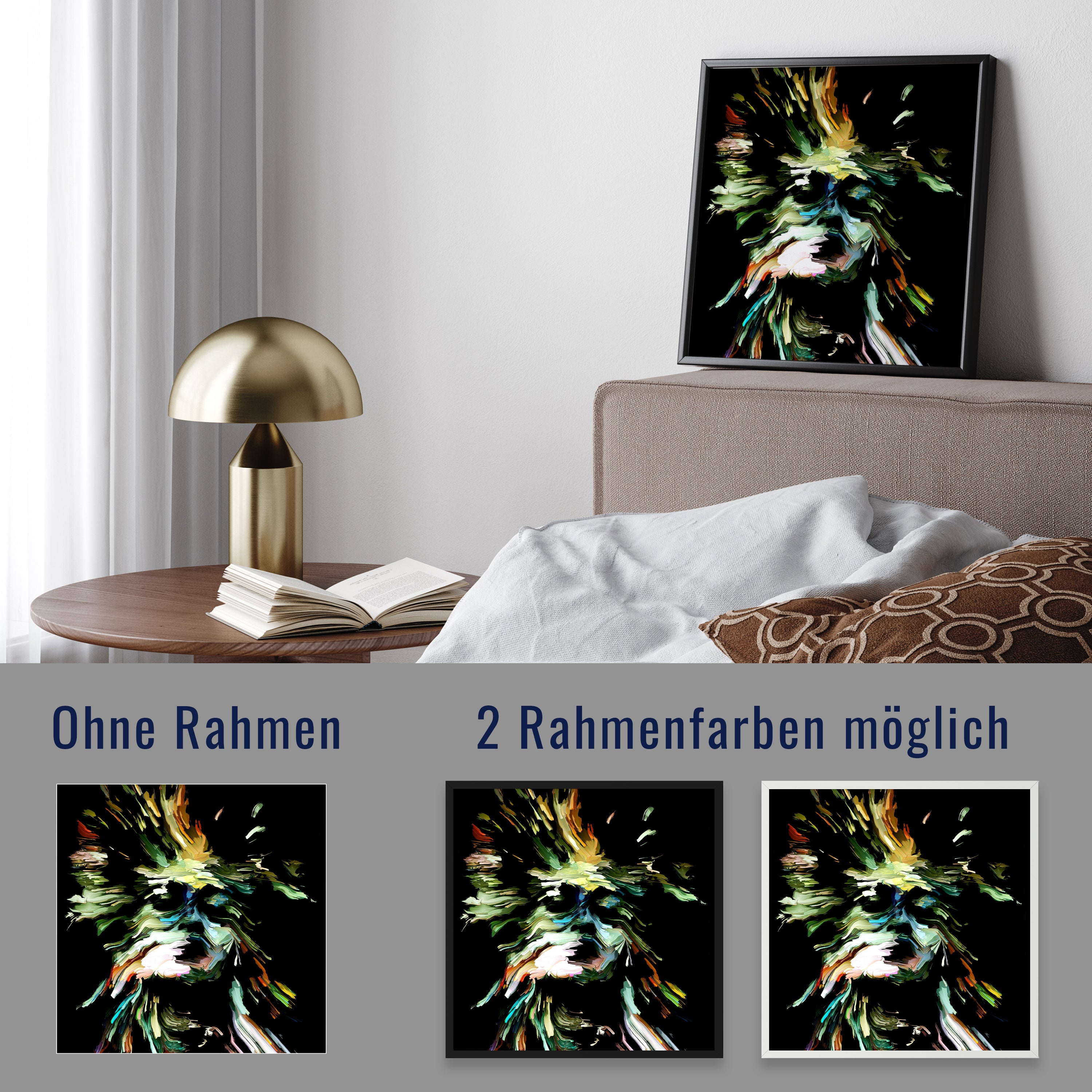 wandmotiv24 Poster, Poster - Frau, Gemälde, abstrakt - M0196 - Bild 4 wandmotiv24 Poster, Poster - Frau, Gemälde, abstrakt - M0196 - Bild 4