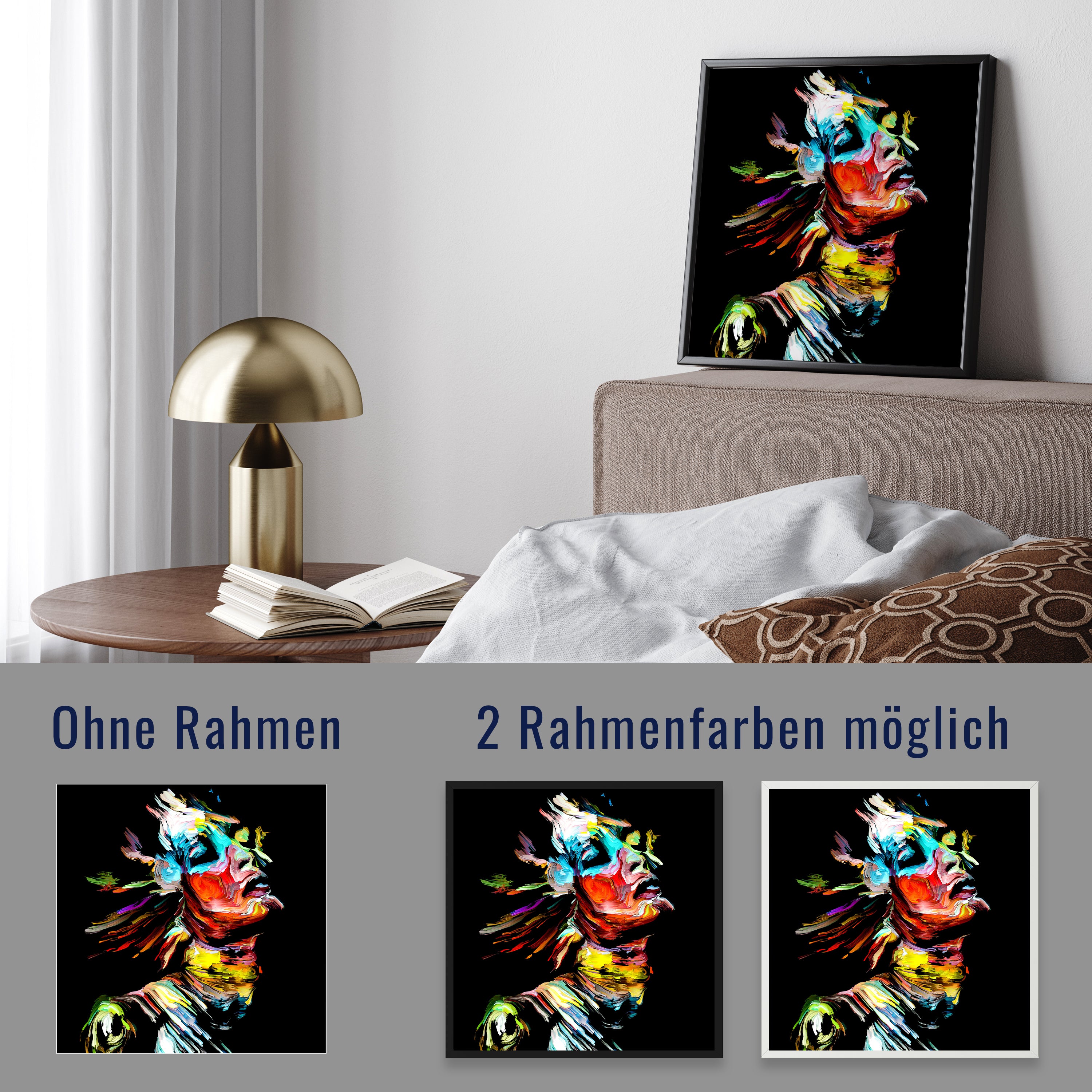 wandmotiv24 Poster, Poster - Frau, Gemälde, abstrakt - M0199 - Bild 4 wandmotiv24 Poster, Poster - Frau, Gemälde, abstrakt - M0199 - Bild 4