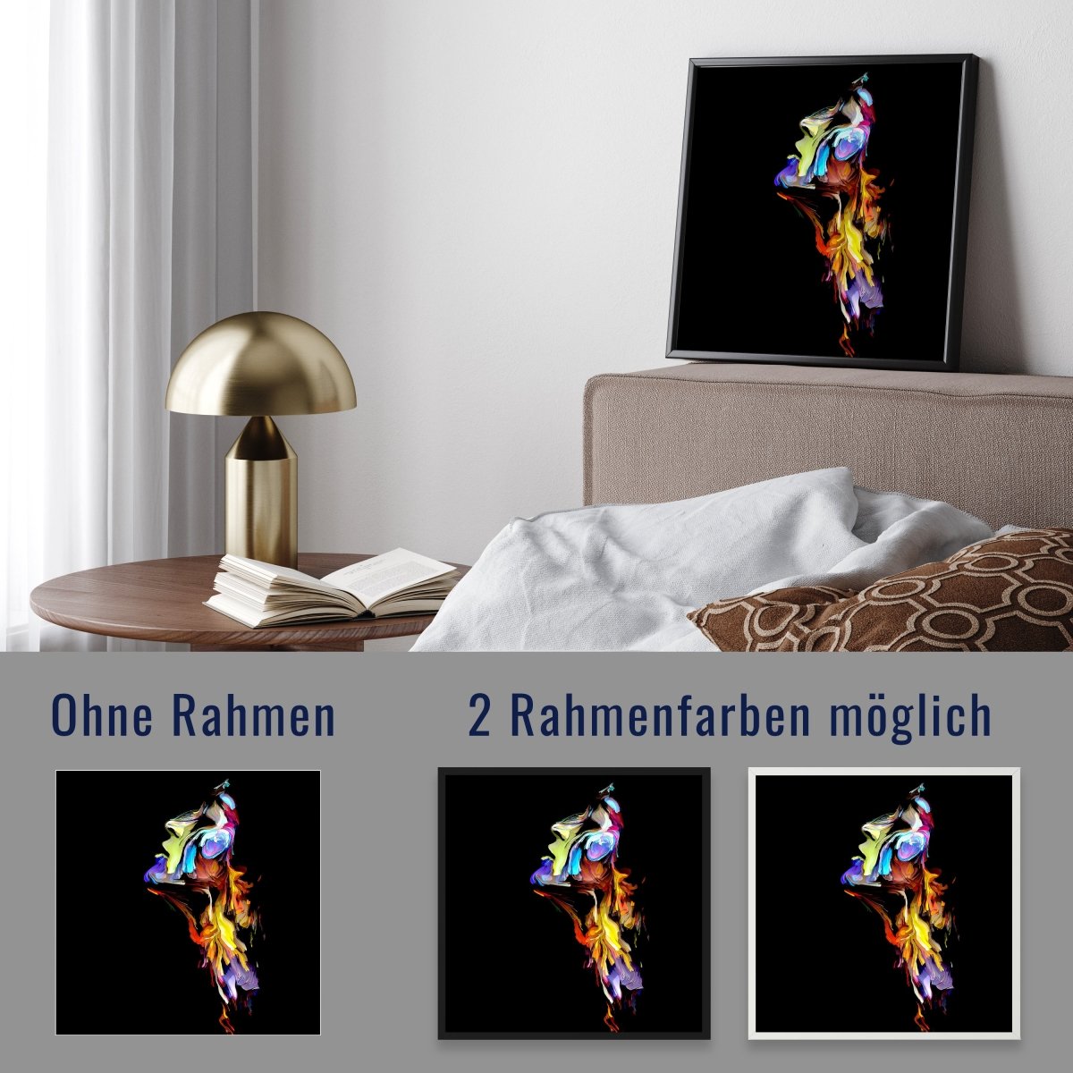 wandmotiv24 Poster, Poster - Frau, Gemälde, abstrakt - M0203 - Bild 4 wandmotiv24 Poster, Poster - Frau, Gemälde, abstrakt - M0203 - Bild 4