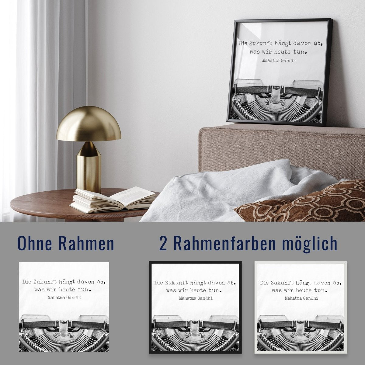 wandmotiv24 Poster, Poster - Schreibmaschine, Spruch, Vintage - M0204 - Bild 4 wandmotiv24 Poster, Poster - Schreibmaschine, Spruch, Vintage - M0204 - Bild 4