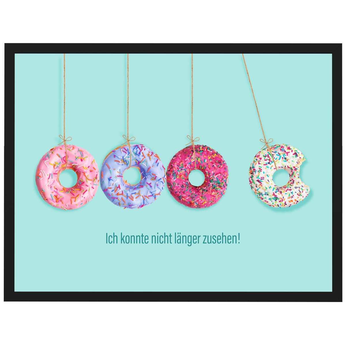 wandmotiv24 Poster, Poster - Donut, Spruch, Motivation - M0207 - Bild 1