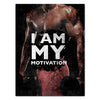 Leinwandbild Motivation, Hochformat, i am my motivation, Mann M0209