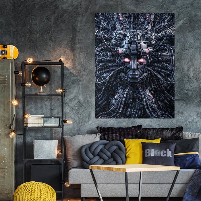 Leinwandbild Totenkopf, Hochformat M0214 kaufen - Bild 3 Leinwandbild Totenkopf, Hochformat M0214 kaufen - Bild 3