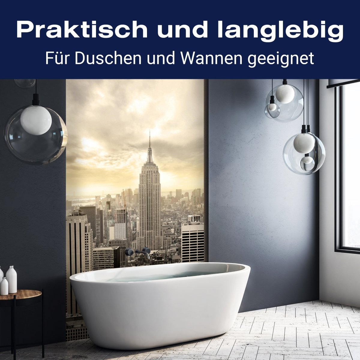 Duschwand New York Skyline View M0221 entdecken - Bild 3 Duschwand New York Skyline View M0221 entdecken - Bild 3