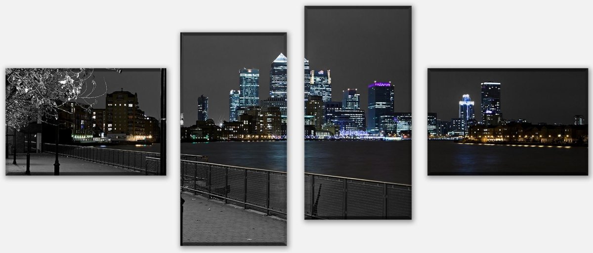 Leinwandbild Mehrteiler London Hafen M0222