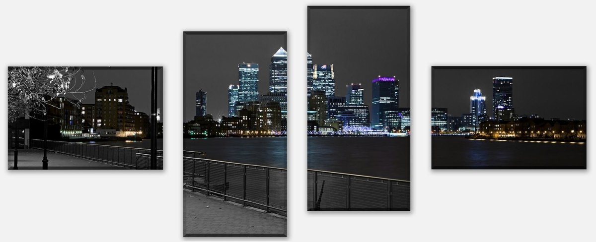 Leinwandbild Mehrteiler London Hafen M0222 Leinwandbild Mehrteiler London Hafen M0222