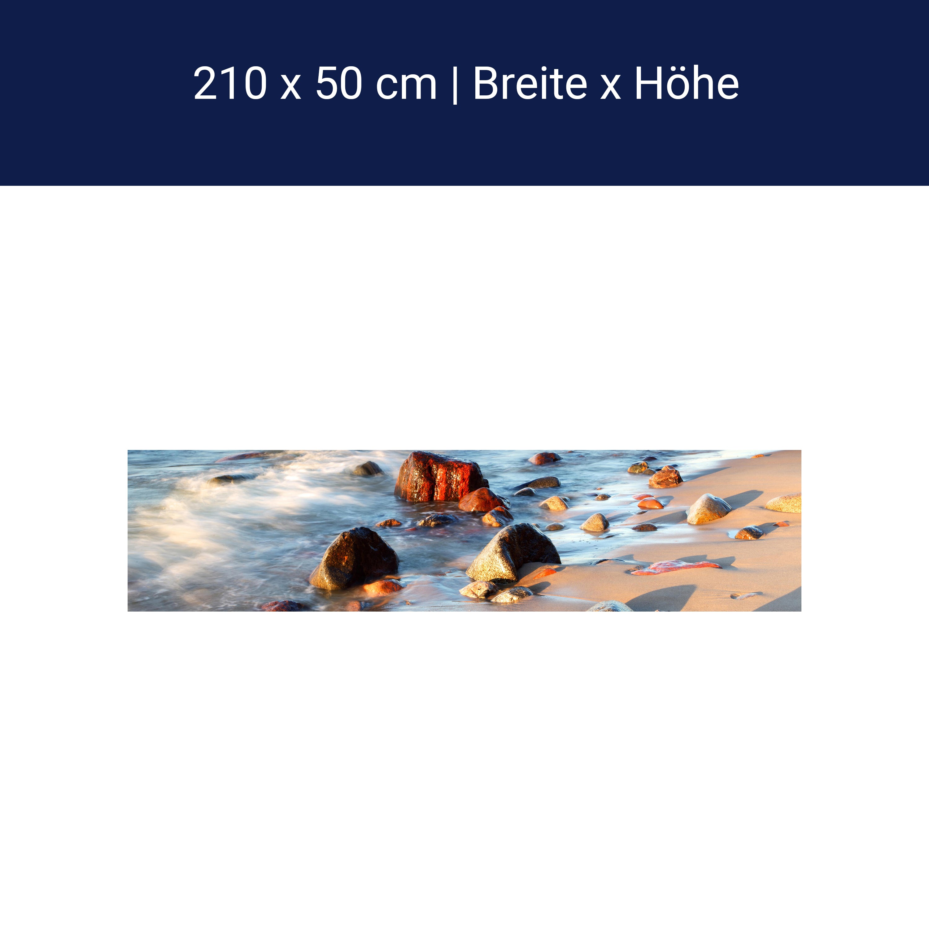 Küchenrückwand Steinstrand Natur M0223 Küchenrückwand Steinstrand Natur M0223
