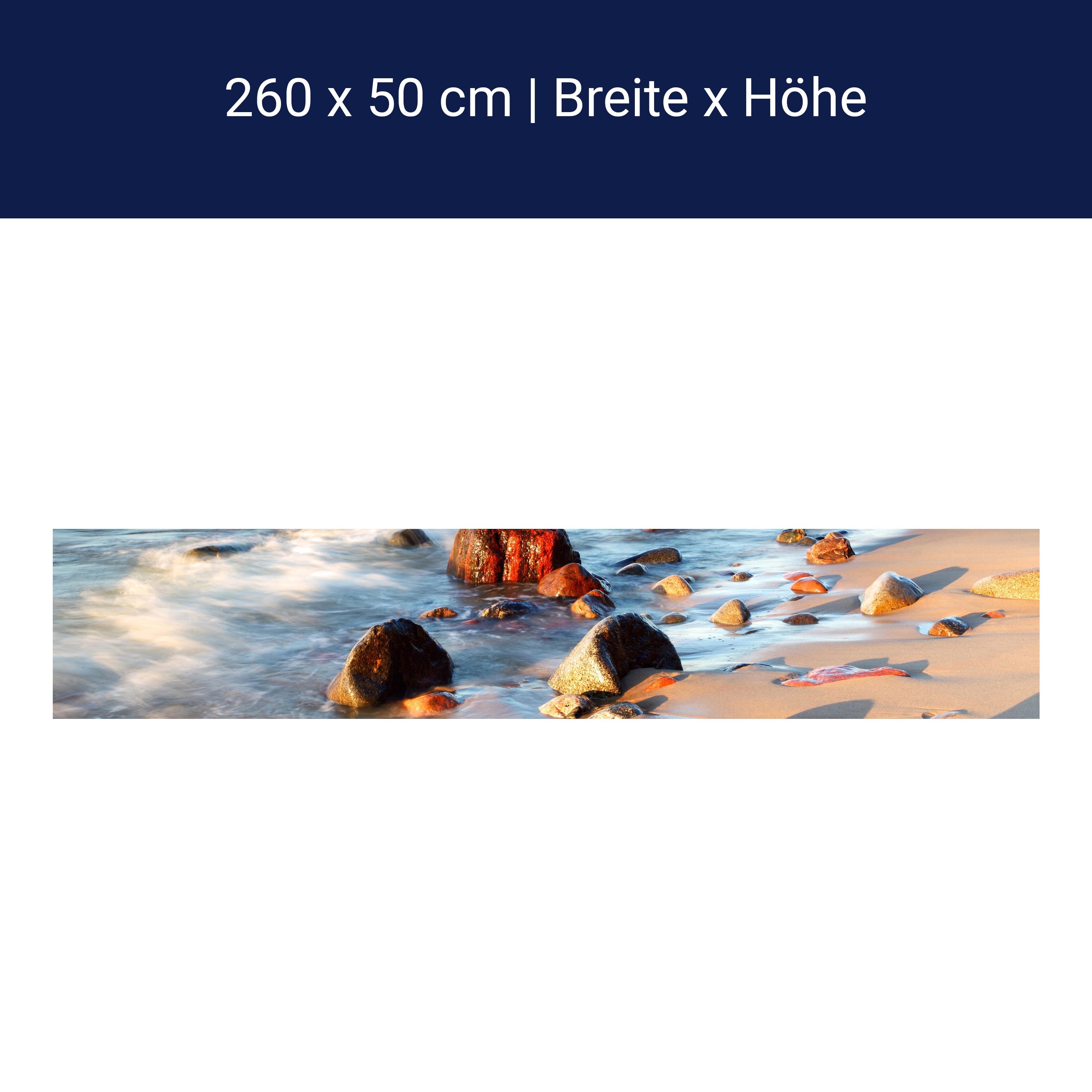 Küchenrückwand Steinstrand Natur M0223 Küchenrückwand Steinstrand Natur M0223