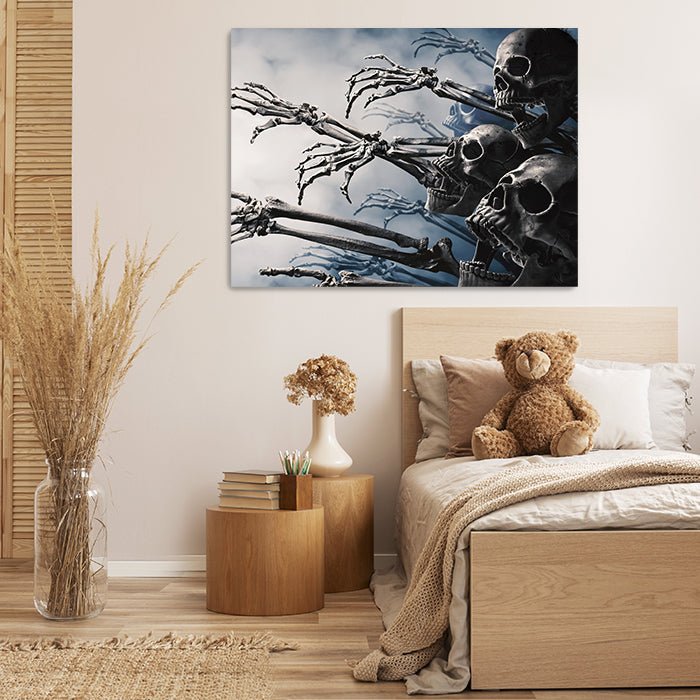 Leinwandbild Totenkopf, Querformat M0224 kaufen - Bild 2 Leinwandbild Totenkopf, Querformat M0224 kaufen - Bild 2