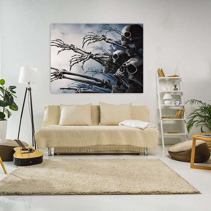Leinwandbild Totenkopf, Querformat M0224 kaufen - Bild 3 Leinwandbild Totenkopf, Querformat M0224 kaufen - Bild 3